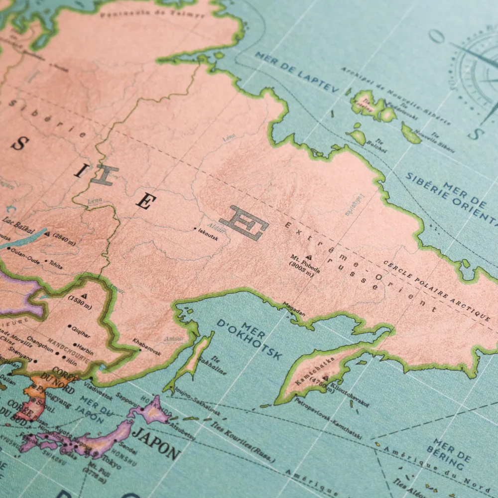 Carte du monde Vintage