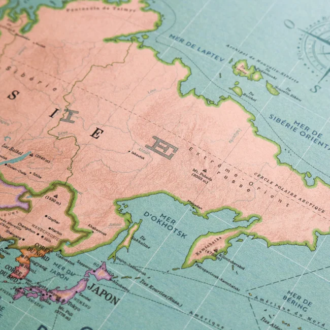 Carte du monde Vintage